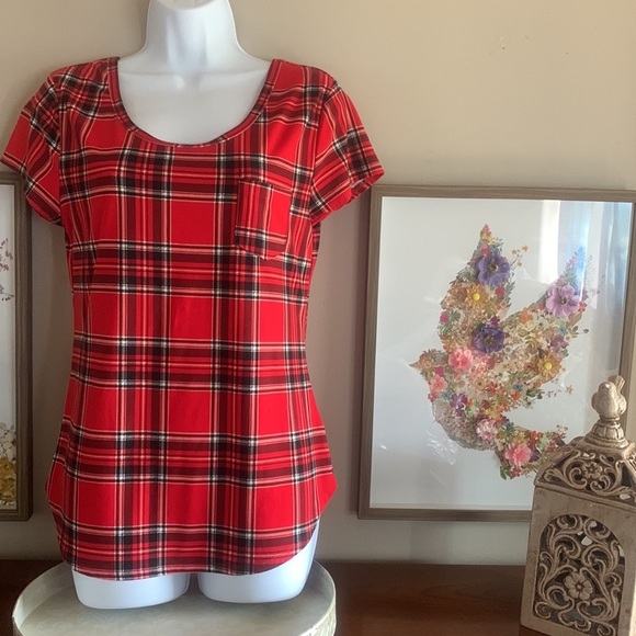 No Boundaries Tops - No Boundaries plaid top Juniors Sz XL 15-17